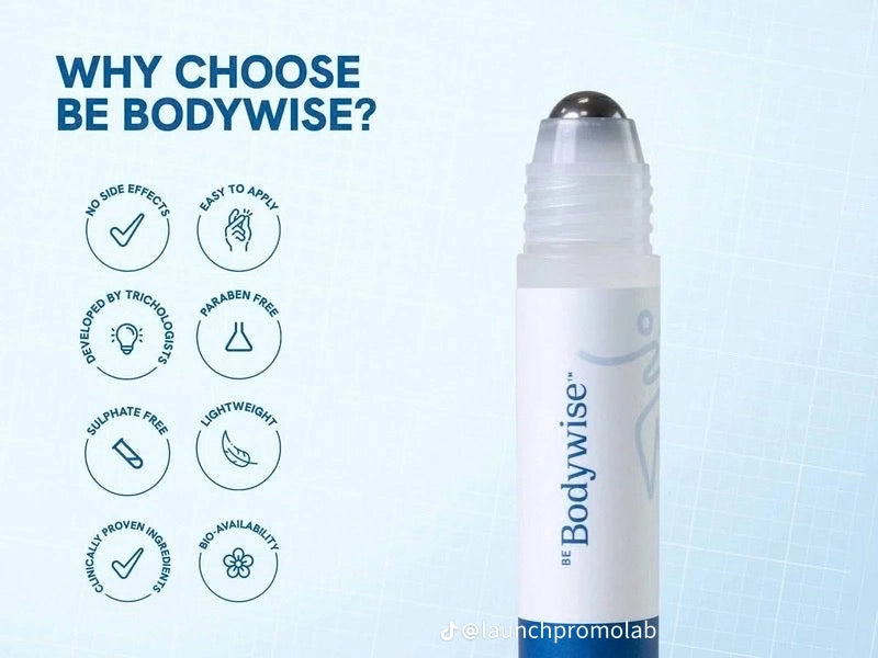 Be-Body.wide 3% Rosemary Hair Growth Serum – Stimulates Hair Regrowth, Strengthens Roots & Reduces Hair Fall (25 ml)